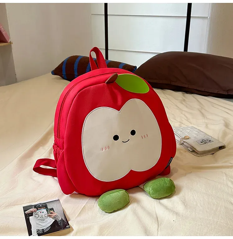 nouveau sac à dos apple mignon pour filles dessin animé grande capacité étudiant cartable voyage loisirs déplacements sac à dos léger