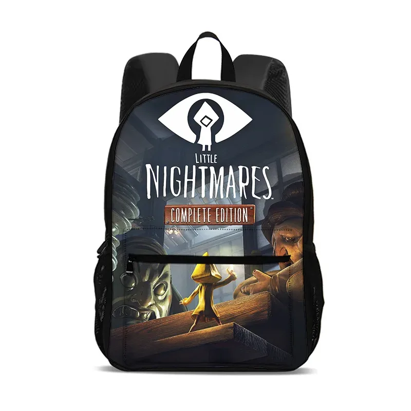 sac à dos little nightmares, sac pour ordinateur de grande capacité, léger, imprimé de dessins animés, nouveau style scolaire pour les étudiants et les étudiantes