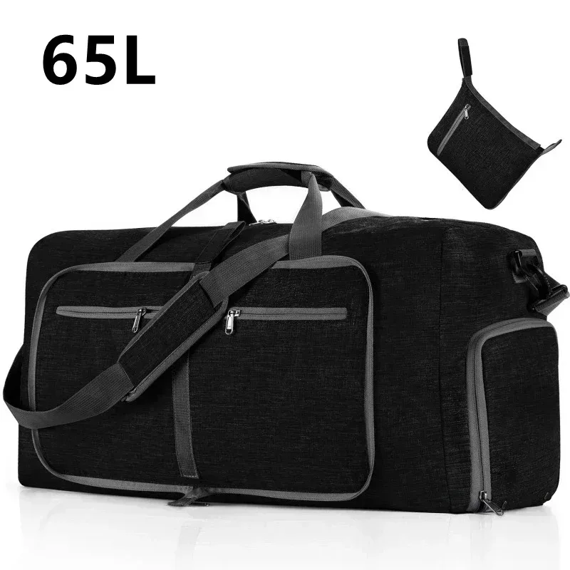 sac polochon de voyage de grande capacité 85l, sac de sport à bandoulière pour femmes, grand sac de voyage pliable oxford étanche pour hommes, sac de bagages de fitness