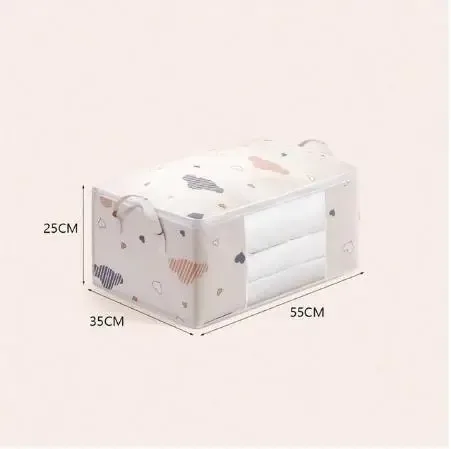 sac de rangement pour vêtements de grande capacité, évalué avec poignée renforcée, adapté aux couvertures, literie pliable avec fermeture éclair robuste