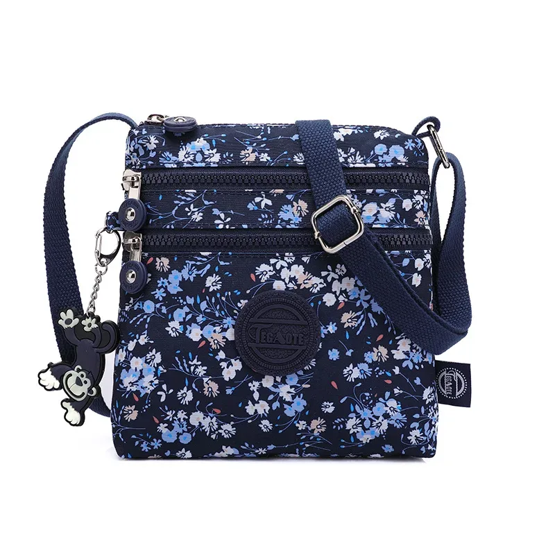 sac à bandoulière en nylon imperméable pour femme, sac à main initié, sacs de messager, cartable de voyage léger pour fille, livres de poche