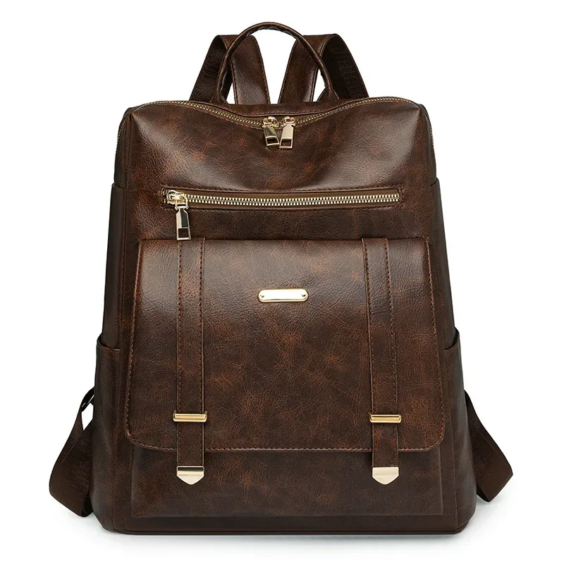 nouveauté sac à dos sac à main pour femmes en cuir pu anti-vol voyage sac à main sacs à bandoulière
