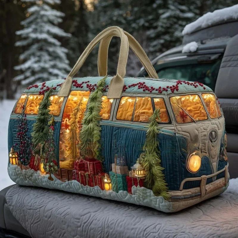 sac voyage polyester fleurs blancs symboles paix texturé poignées tissu sacoche hippie motifs colorés week end polyvalent