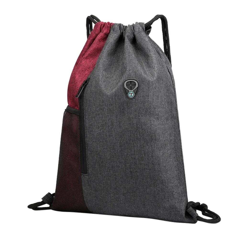 sac à dos d'affaires pour hommes, paquet de sport, sacs unisexes à la mode, sac à dos de voyage en corde, mini sacs à dos de plage décontractés pour adolescents en cuir