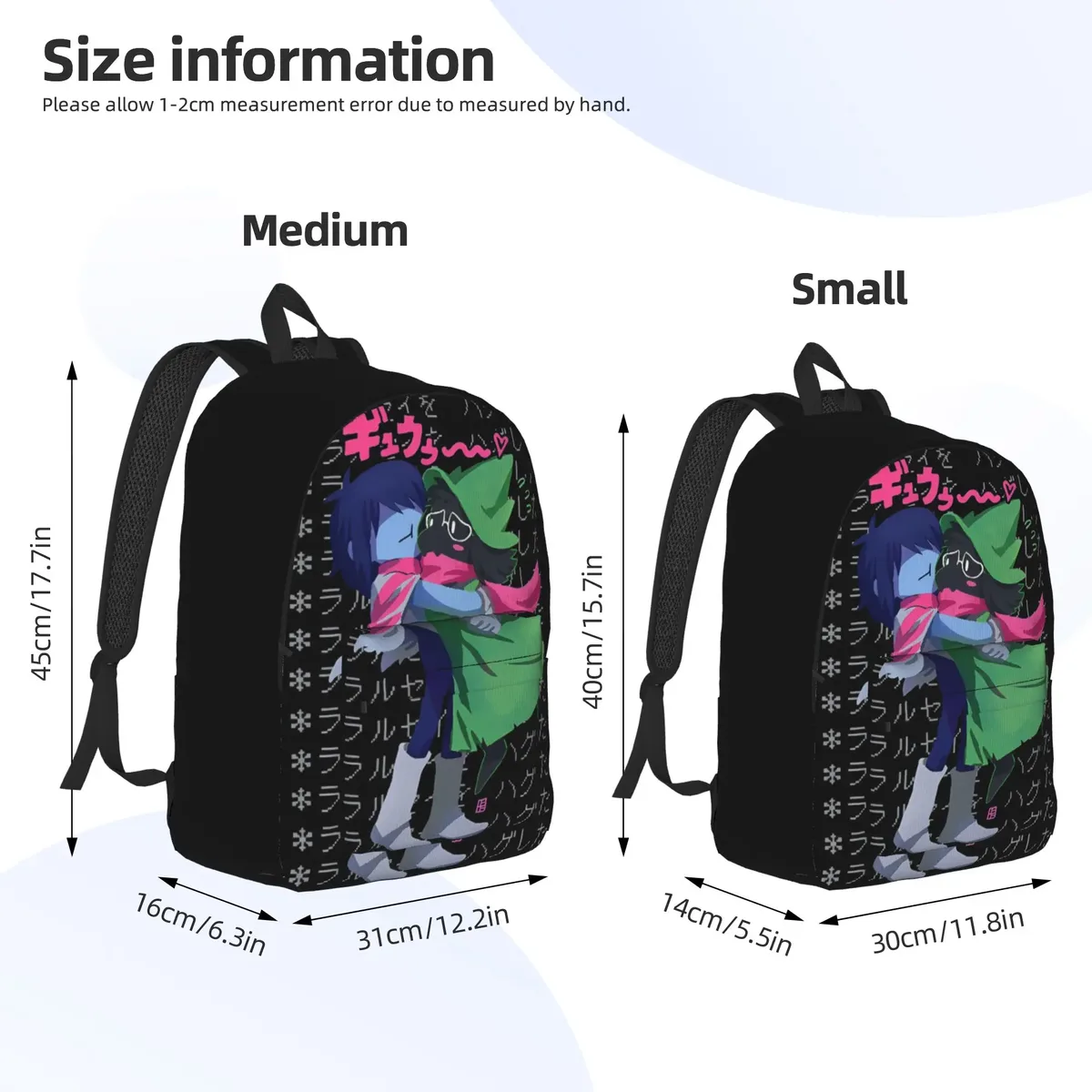 sac à dos de jeu deltarunes pour hommes, femmes, adolescents, lycéens, randonnée, voyage, sac à dos de jour, sacs en toile pour ordinateur portable avec poche