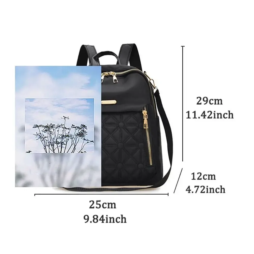 sac à dos en tissu oxford, simple et luxueux, multifonctionnel, couleur unie, sac à bandoulière, petit sac à main, sac à dos rétro