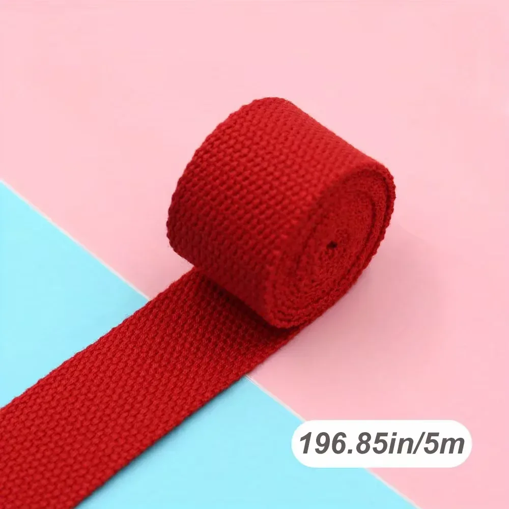 sangle en toile portable 5m*32mm pour sac à dos, accessoires de couture diy, ceinture, ruban de décoration pour vêtements