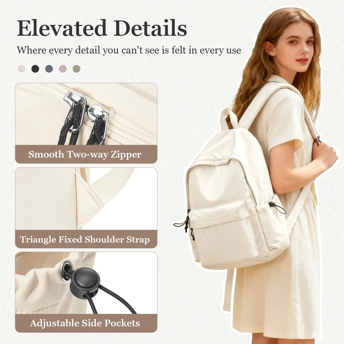 sac à dos scolaire pour adolescentes, sac d'école pour collégiennes, sac à dos léger pour femmes, sac à dos imperméable pour ordinateur portable, sacs à dos décontractés pour le travail