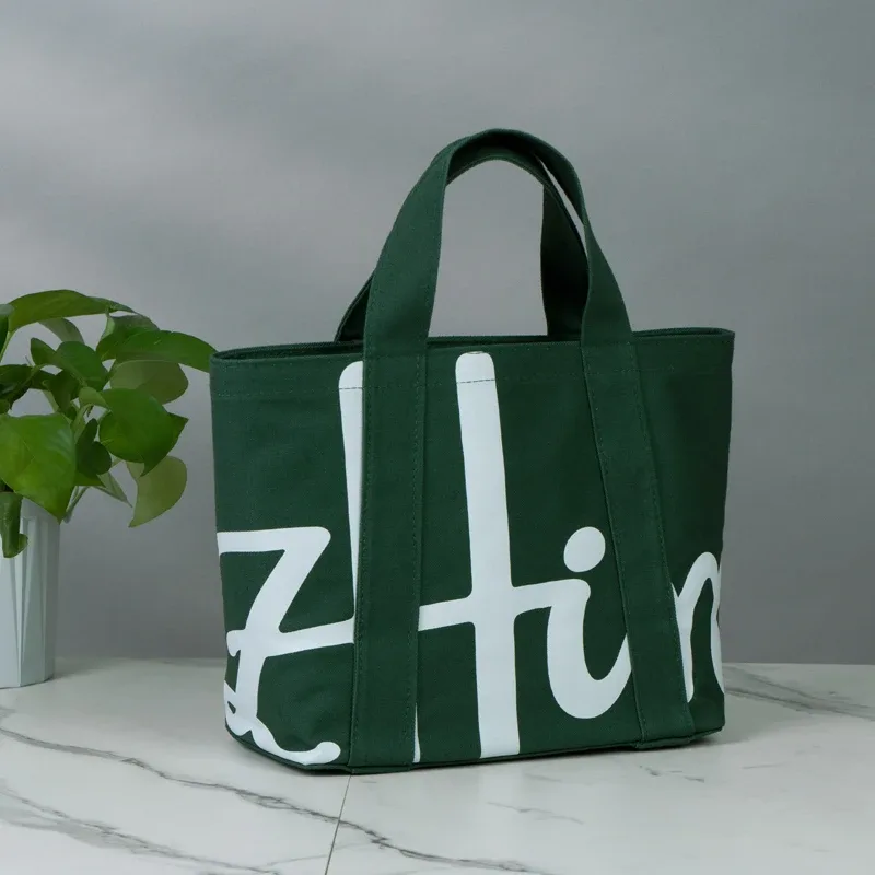 sac fourre-tout en toile pour femme de marque tendance, petit sac à main en coton pour femme