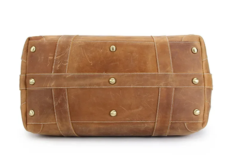 sac de voyage pour homme en cuir véritable crazy horse vintage, grand sac de voyage, sac de sport pour homme, sac de nuit, sac de week-end, grand modèle m110
