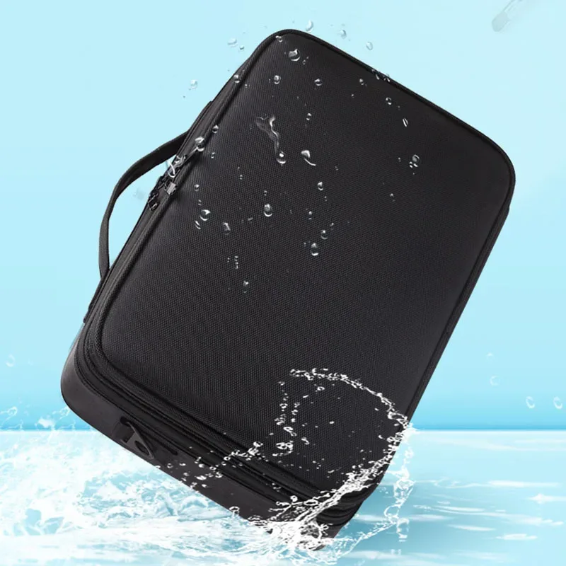 nouvelle trousse de maquillage oxford pour femmes, trousse de cosmétiques de voyage professionnelle de grande capacité, boîte à outils de manucure et de maquillage étanche