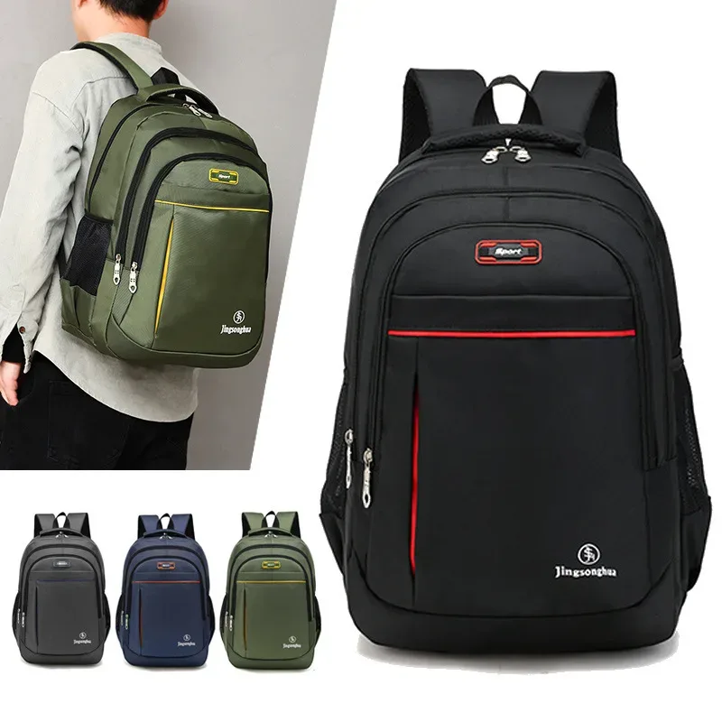 Grande taille décontracté grande capacité multi couches sac à dos hommes d'affaires pochette d'ordinateur grande capacité trajet haut de gamme qualité sac à dos