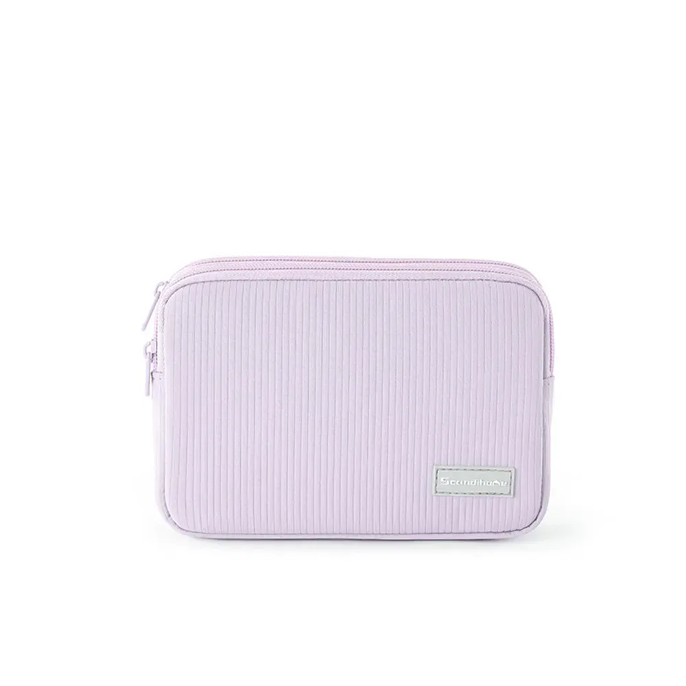 trousse de maquillage portable de grande capacité, pochette de toilette étanche avec compartiments, organisateur de cosmétiques anti-rides