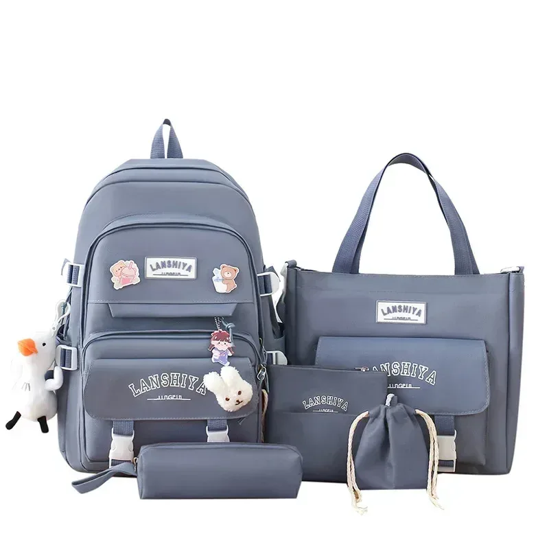forêt japonais coréen harajuku étudiant sac à dos lycée femme grande capacité mode loisirs voyage nouveau style pendentif gratuit