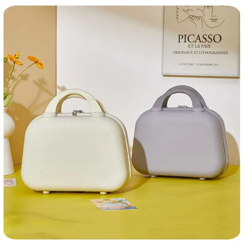 housse polyester blanc gris bleu clair rose vert pastel ordinateur tablette voyage petite taille carrée poignées courtes