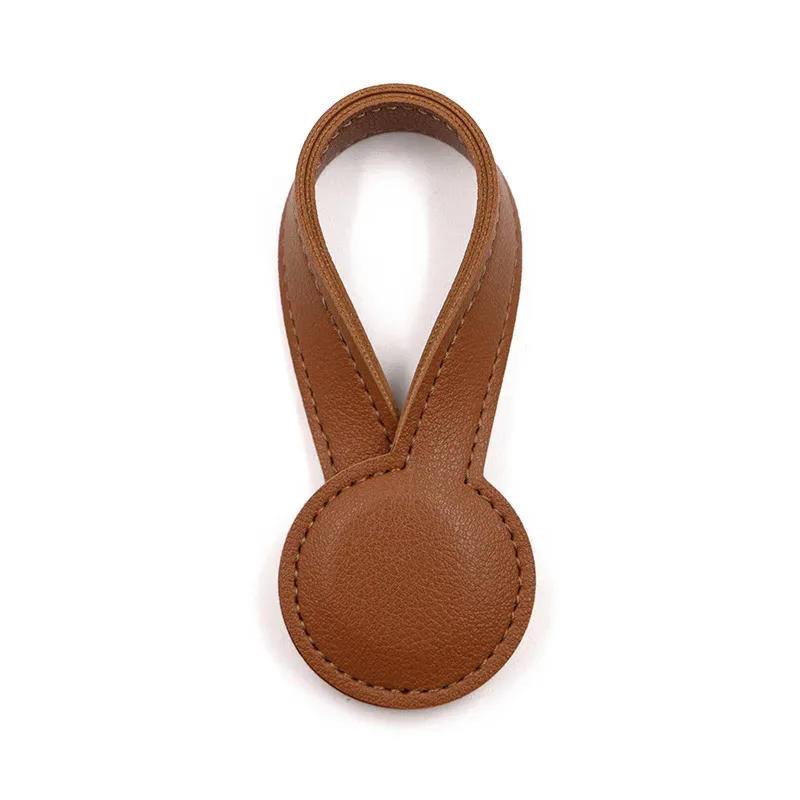 clip magnétique multifonctionnel en cuir pu, clip organisateur rond magnétique puissant, breloques pour sac de voyage, accessoires de bagages