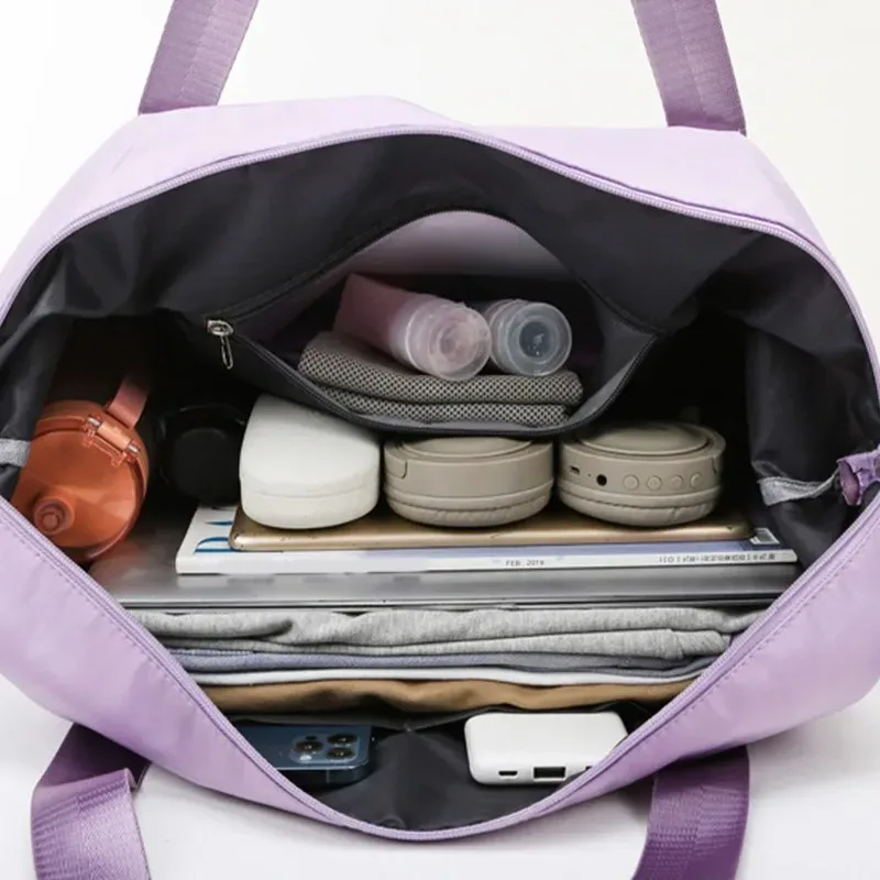sacs de voyage à double dos extensibles de grande capacité, sac de rangement de bagages, sac à main étanche et pliable, sac de rangement pour vêtements de voyage