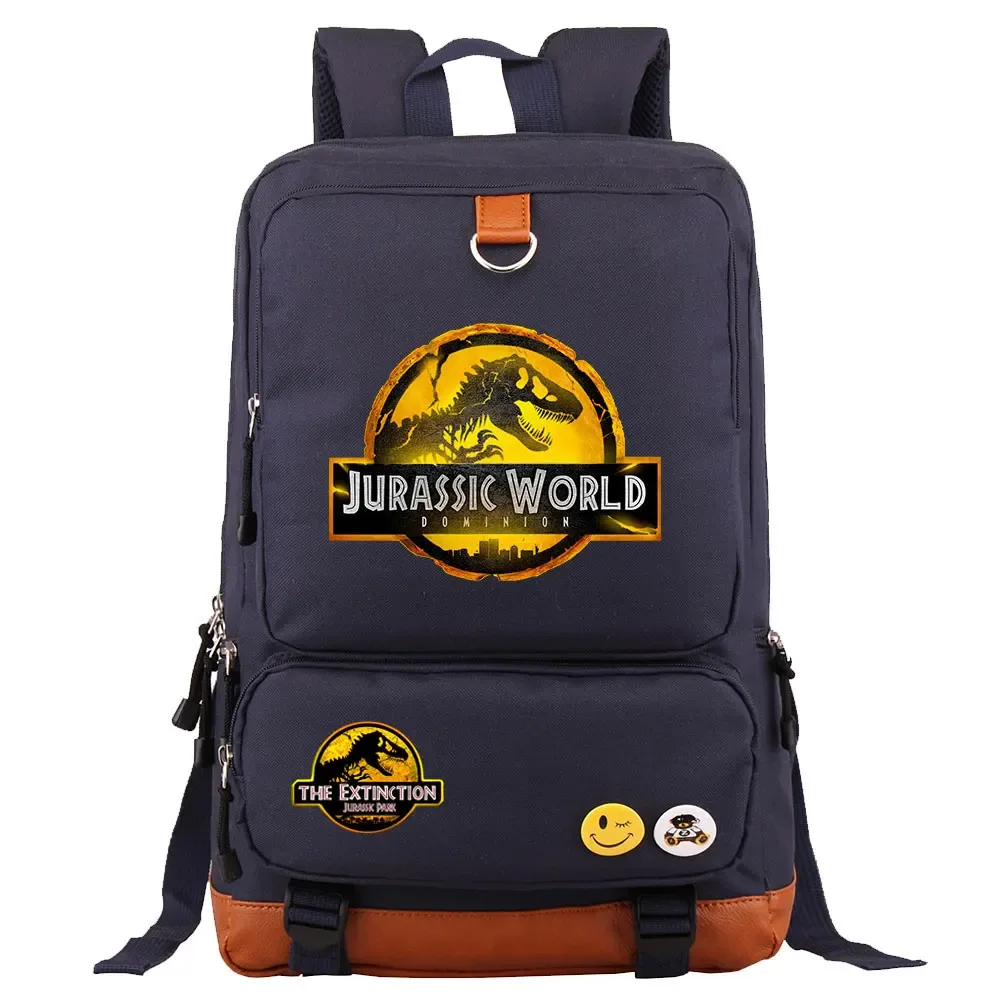 dinosaure jurassic park monde garçon fille enfants retour à l'école livre sacs, femmes adolescents mochila, hommes ordinateur portable étudiant sac à dos