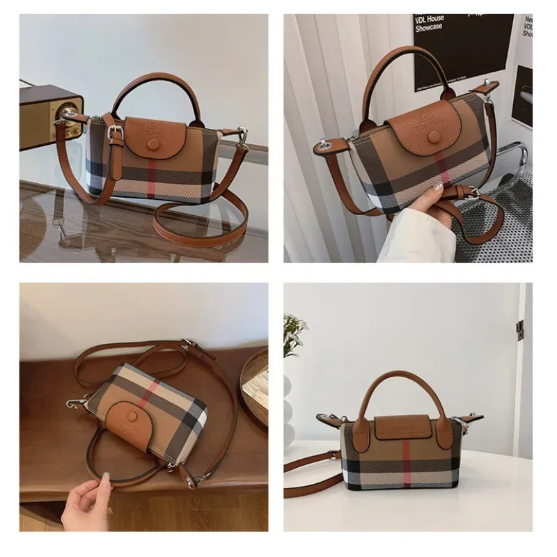 1 sac à bandoulière mini en pu avec rabat et bouton, avec sangle réglable, sac à main bandoulière