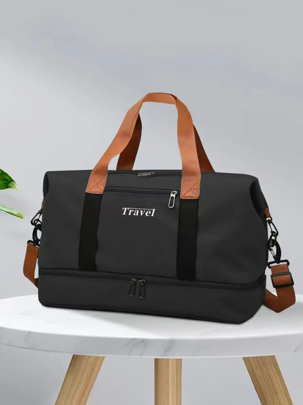 sac de sport portable grande capacité, sac de voyage pouvant être porté en bandoulière, grand sac fourre-tout de voyage, sac de sport