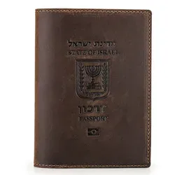 portefeuille en cuir véritable avec logo personnalisé, porte-passeport de voyage mince, document de voyage rfid minimaliste, portefeuille d'évaluation