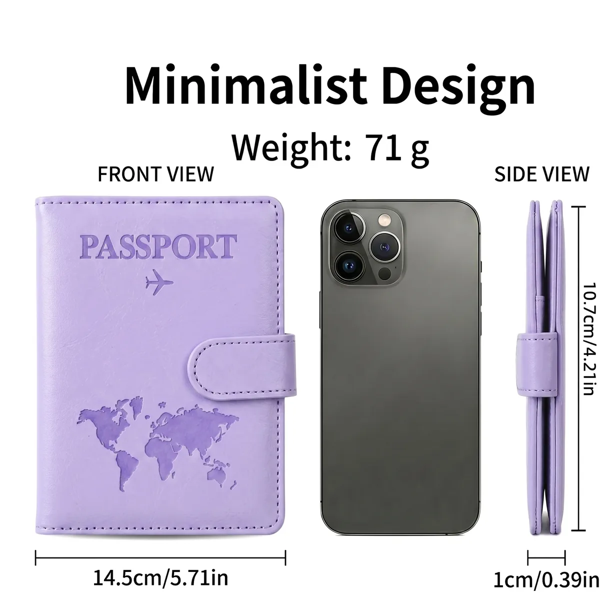 pomelo – meilleur ensemble de porte-passeport étanche avec emplacement pour carte sim, cadeaux de voyage tendance pour la famille et les mariages