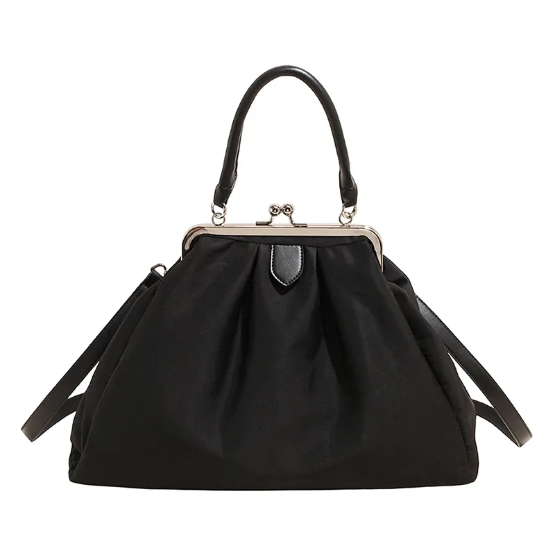 sacs à dos oxford de grande capacité avec fermoir couleur unie, sac à bandoulière de haute qualité au design élégant, sacs à dos polyvalents de style coréen à la mode