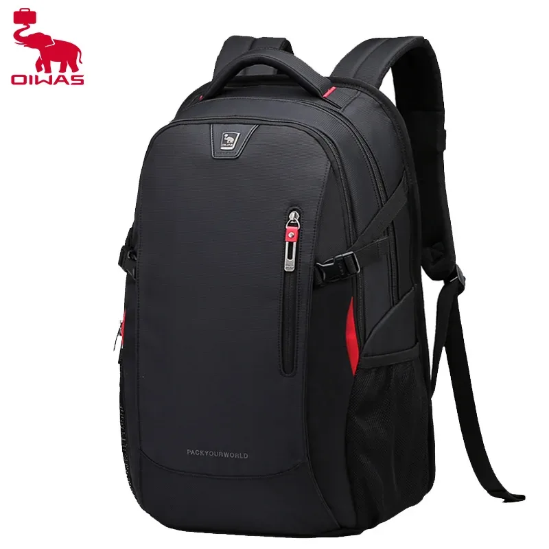 sacs à dos pour ordinateur portable oiwas, sacs d'école de 15.6 pouces, sac à bandoulière décontracté en nylon imperméable de 29l, sac à dos de voyage pour adolescents et hommes, mochila