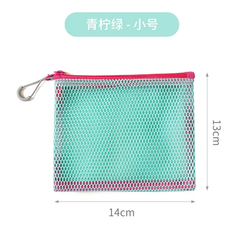 sac à cosmétiques de voyage en maille, sac de rangement de maquillage portable, sacs à main pour femmes, grande capacité, fermeture éclair, organisateur de maquillage, pochette de rangement
