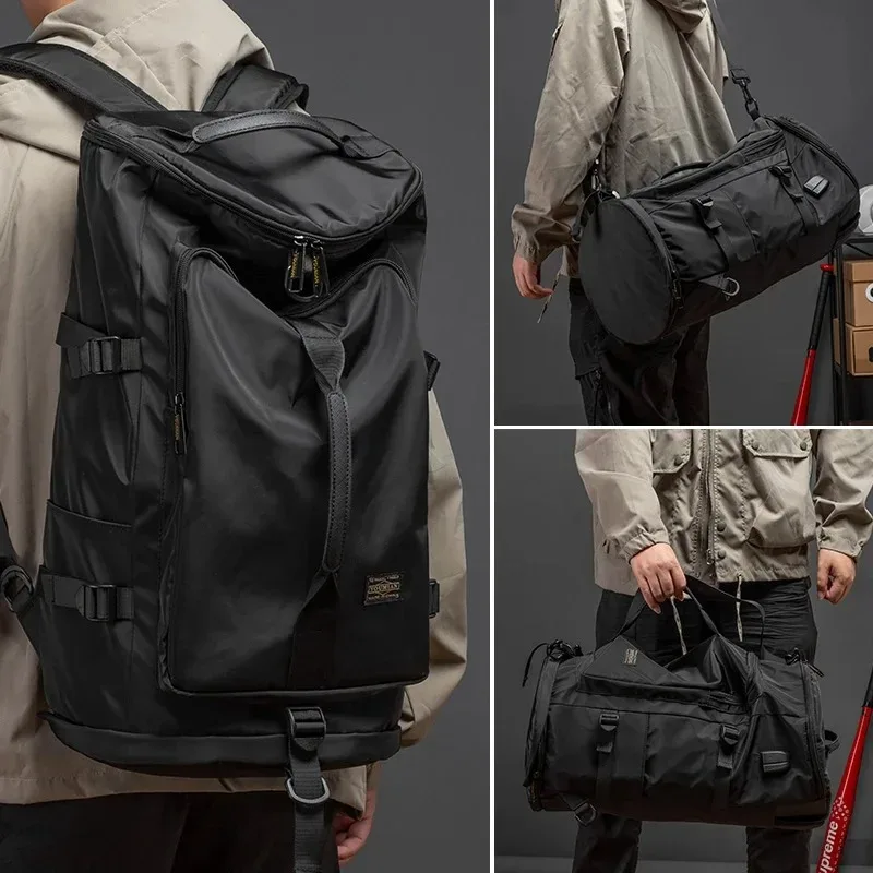 grand sac à bandoulière de voyage pour hommes, sac à dos de sport étanche, sac de bagages d'extérieur, seau de voyage, fonction mochila xa380c