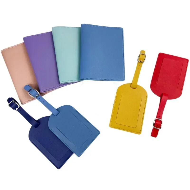étui porte-passeport en cuir pu, accessoires de voyage, étiquettes de bagages, porte-billet d'affaires, couverture de passeport pour femmes et filles