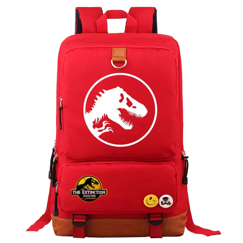 dinosaure jurassic park monde garçon fille enfants retour à l'école livre sacs, femmes adolescents mochila, hommes ordinateur portable étudiant sac à dos