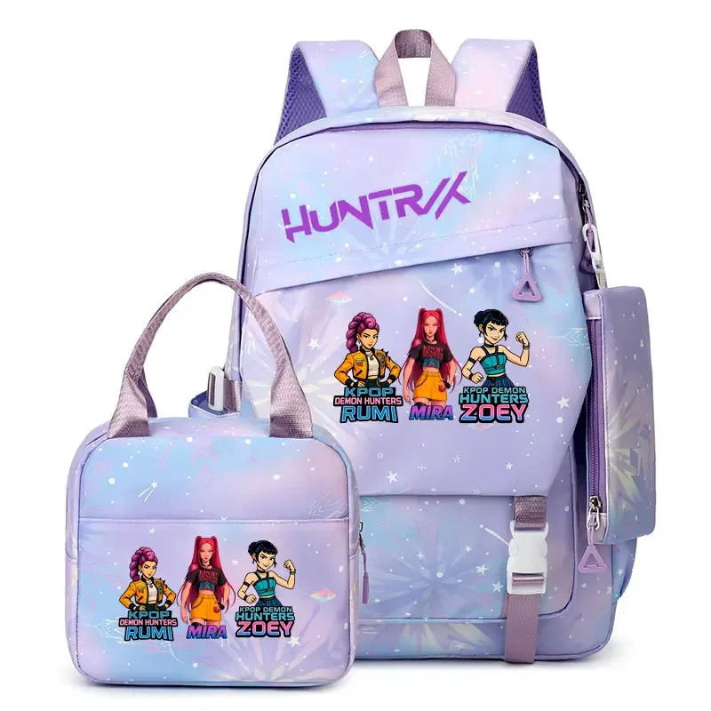sac à dos kpop demon hunters, capacité importante, rumi mira zoey, sacs d'école, sacs de voyage, sac à dos pour ordinateur portable, nouvelle mochila pour étudiants, sacs cadeaux