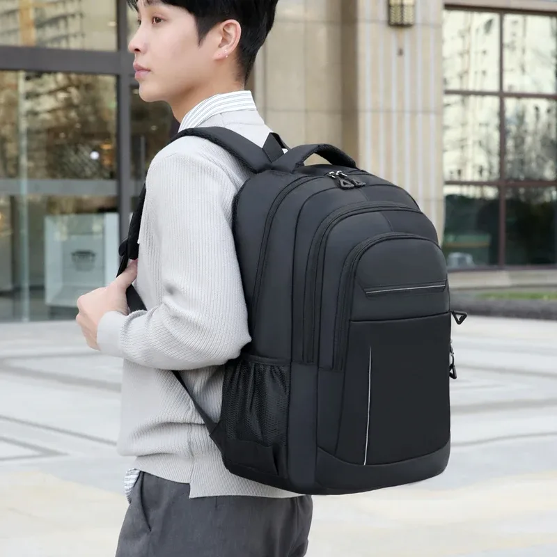 sac à dos pour homme de haute qualité, sacs décontractés à la mode pour homme, sac pour ordinateur de grande capacité, sacs d'école en tissu imperméable, sac à main pour homme