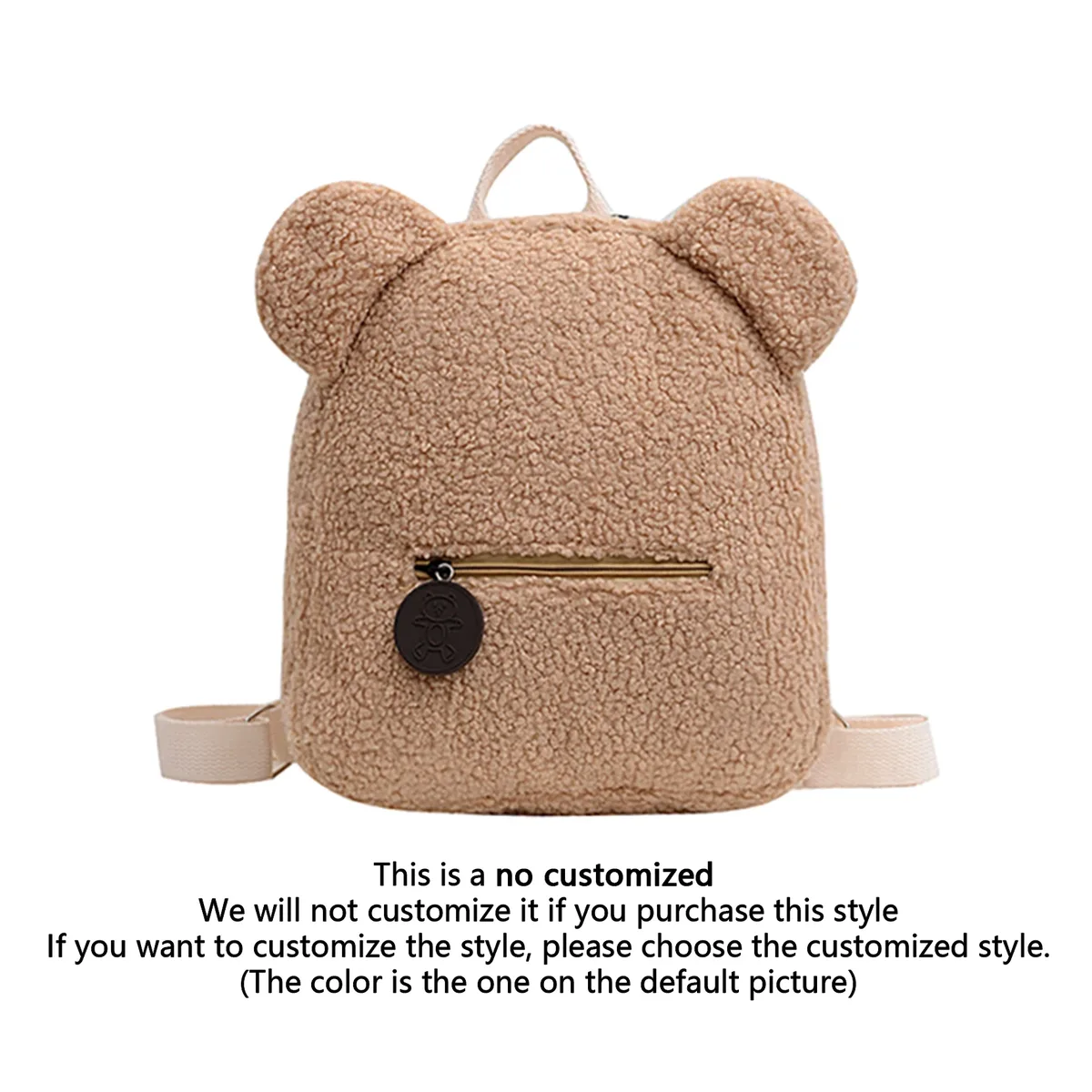 sacs à dos ours personnalisés nom personnalisé portablemini enfants voyage shopping sacs à dos femmes mignon ours en forme d'épaule sac à dos