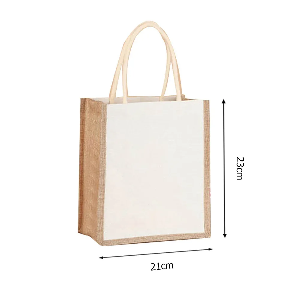 sac fourre-tout en toile de jute pour femme, sac à soupe grill, sac d'épicerie de grande capacité, sacs à provisions étanches et réutilisables, sac à main