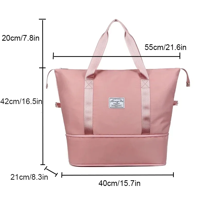 sac de voyage extensible grande capacité, sac de sport et de fitness résistant à l'eau, sac de voyage décontracté