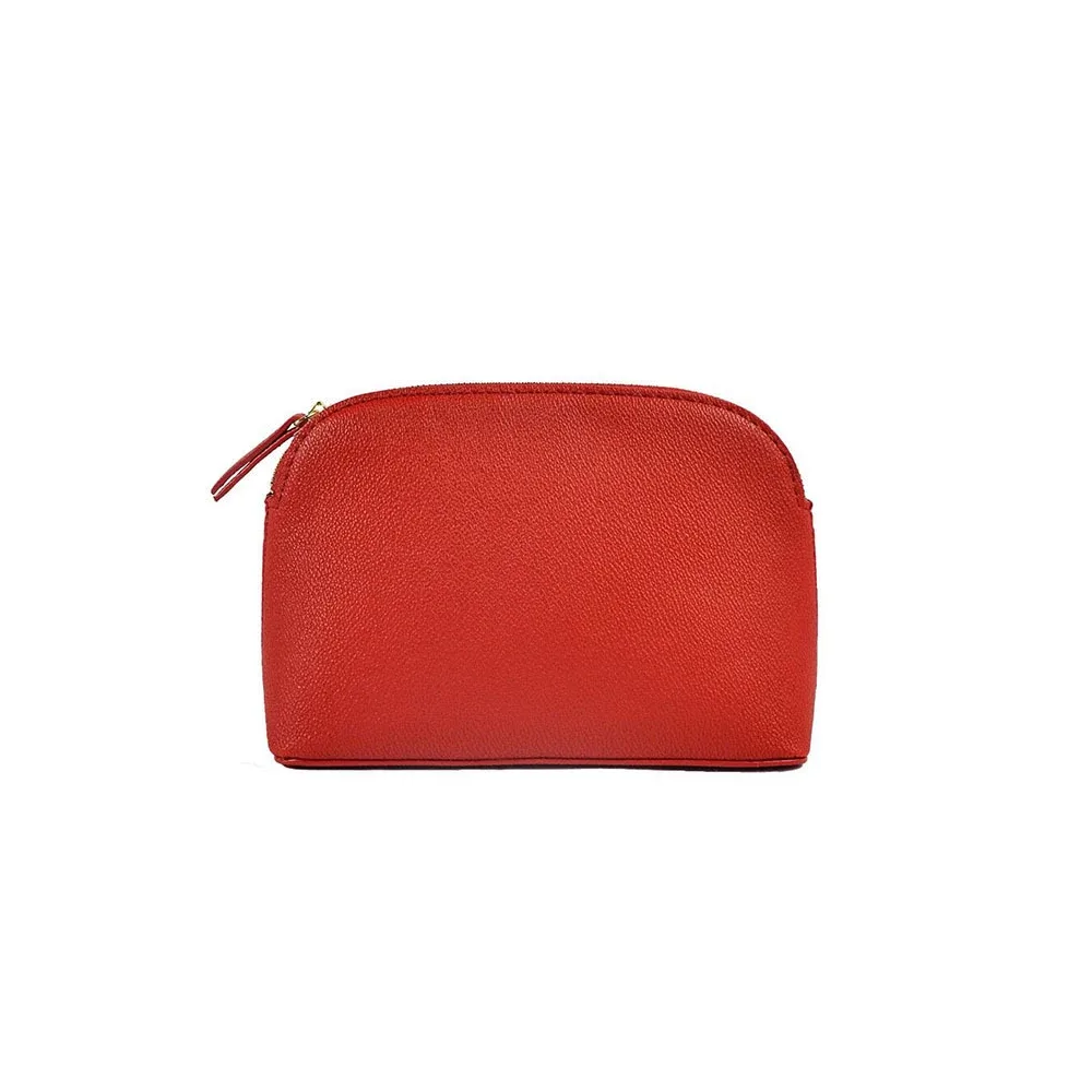 sac compression cuir similicuir texture grainée couleurs rose violet bleu gris noir rouge kaki beige lisa doré voyage cosmétiques