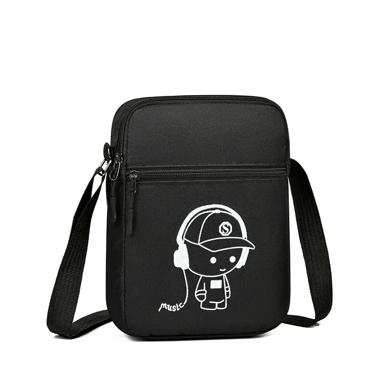 mini sac à bandoulière unisexe – pochette de téléphone compacte avec sangle réglable (cou/taille portable) pour hommes et femmes