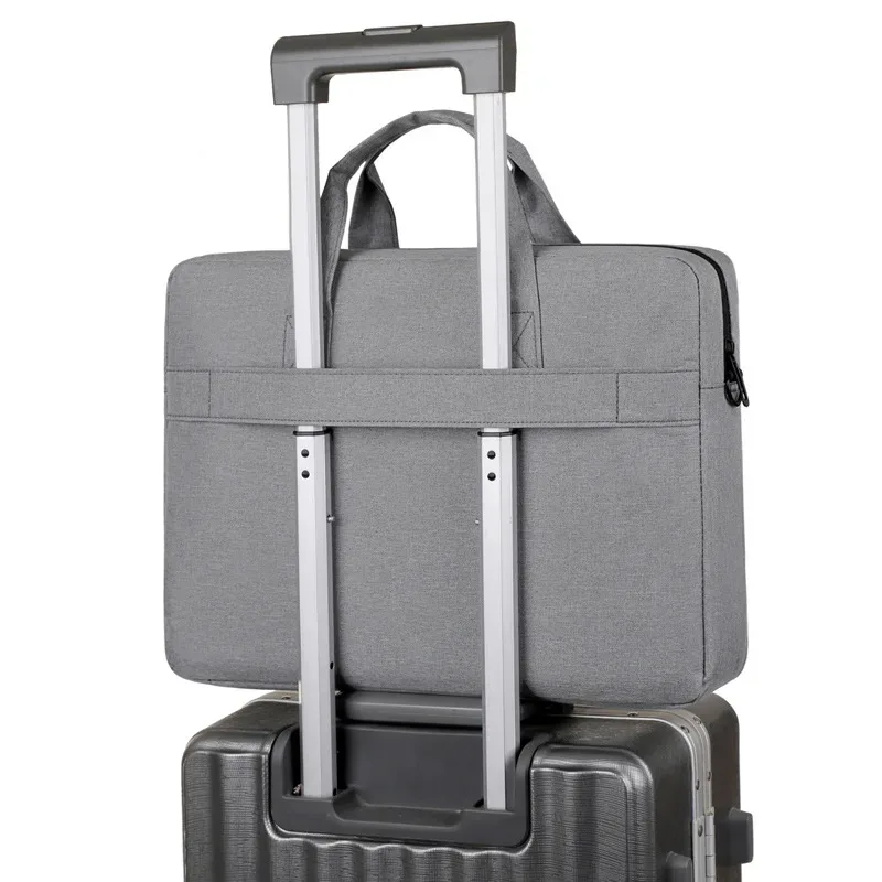 sac pour ordinateur portable 15-16 pouces pour hommes, mallette d'affaires de grande capacité, sac intérieur de rangement, sac à bandoulière simple, tissu oxford antichoc