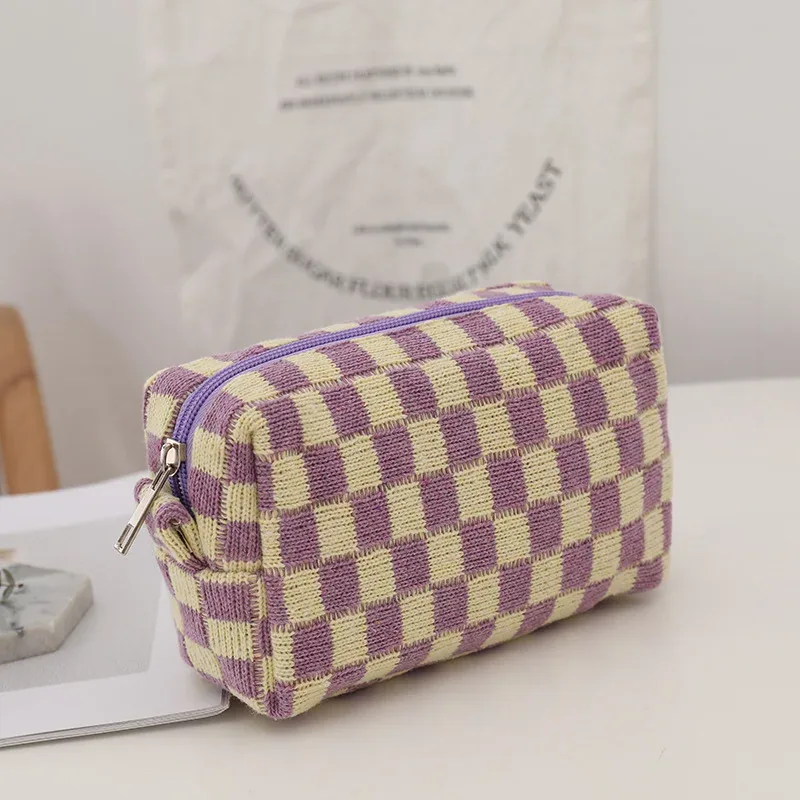 trousse à cosmétiques trousse de maquillage trousse de maquillage de voyage portable pochette à crayons mignonne trousse de toilette pour femmes pour les filles en voyage