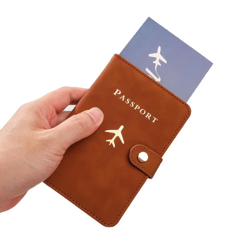 porte-passeport personnalisé avec nom personnalisé sur la couverture, étui de couverture pour passeport d'avion, organisateur de documents de voyage