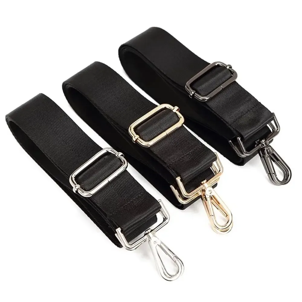 sangle de sac en nylon pour femmes et hommes, poignées de remplacement réglables, ceinture amovible, poignée de sacs de messager, ceinture de sac à main, noir, mode initiée
