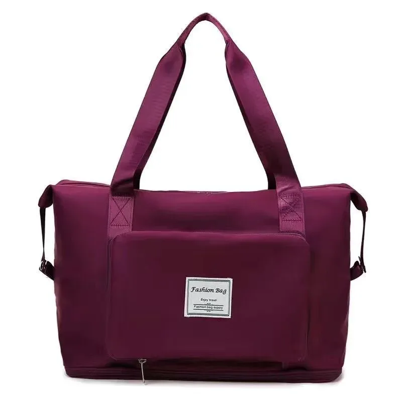 sac de voyage pliable pour femmes, grande capacité, portable, rangement de maternité, courtes distances, voyage, natation, fitness, sac à main