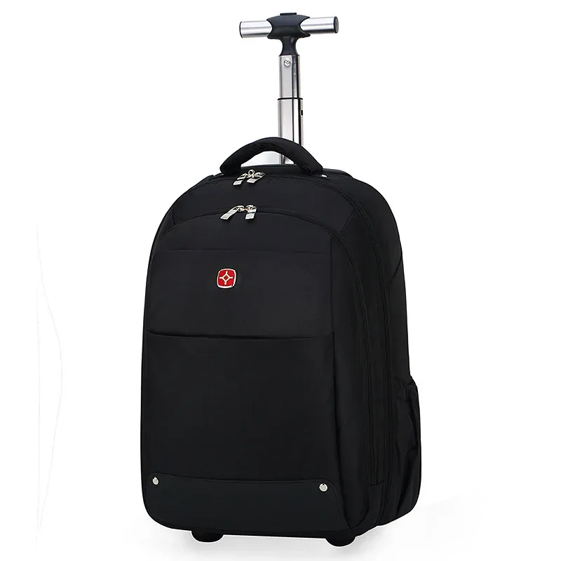 valise bagage roulettes oxford université noire compartiments ipad documents trolley sac dos rolling bagage