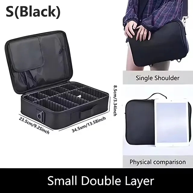 nouveau oxford trousse de maquillage pour femmes professionnel grande capacité voyage trousse à cosmétiques étanche manucure maquillage boîte à outils