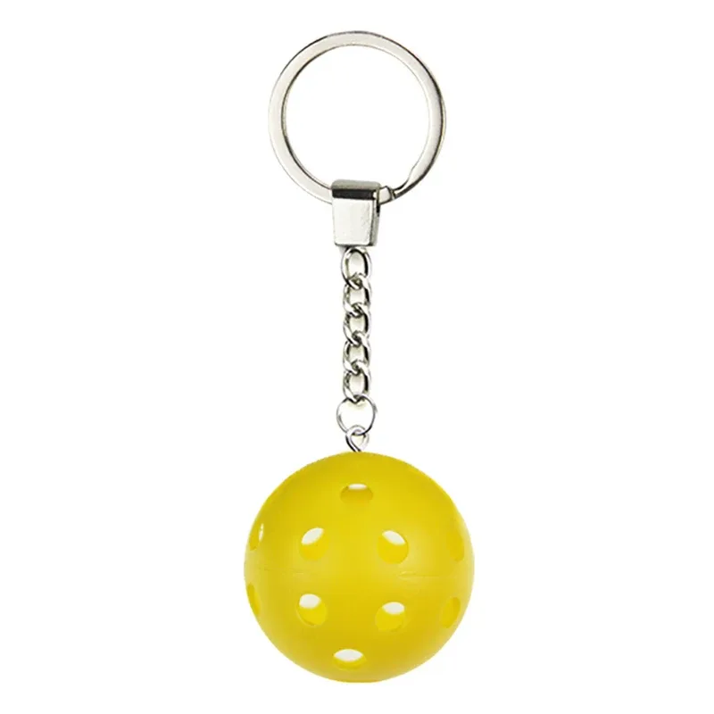mini porte-clés unisexe en métal style sportif, raquette de pickleball, accessoires de décoration pour sac à main et sac à dos