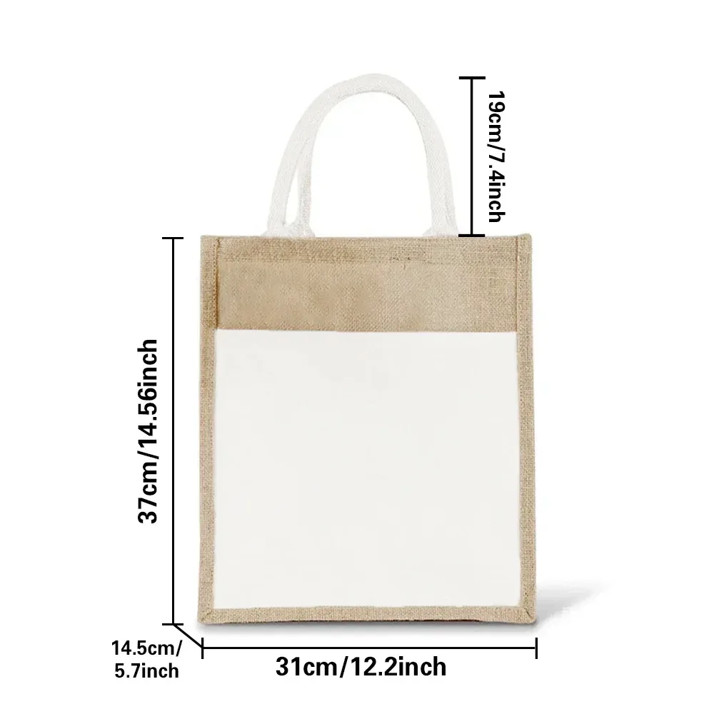 sac fourre-tout en jute, sac de shopping, sacs à main vintage, sacs de plage d'été portables, poignée réutilisable, sacs d'épicerie, plusieurs styles