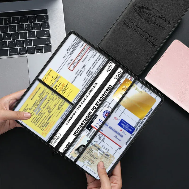 porte-documents de voiture en faux cuir de qualité supérieure/porte-passeport couvre hommes/femmes id avion billet passeport organisateur accessoires de voyage