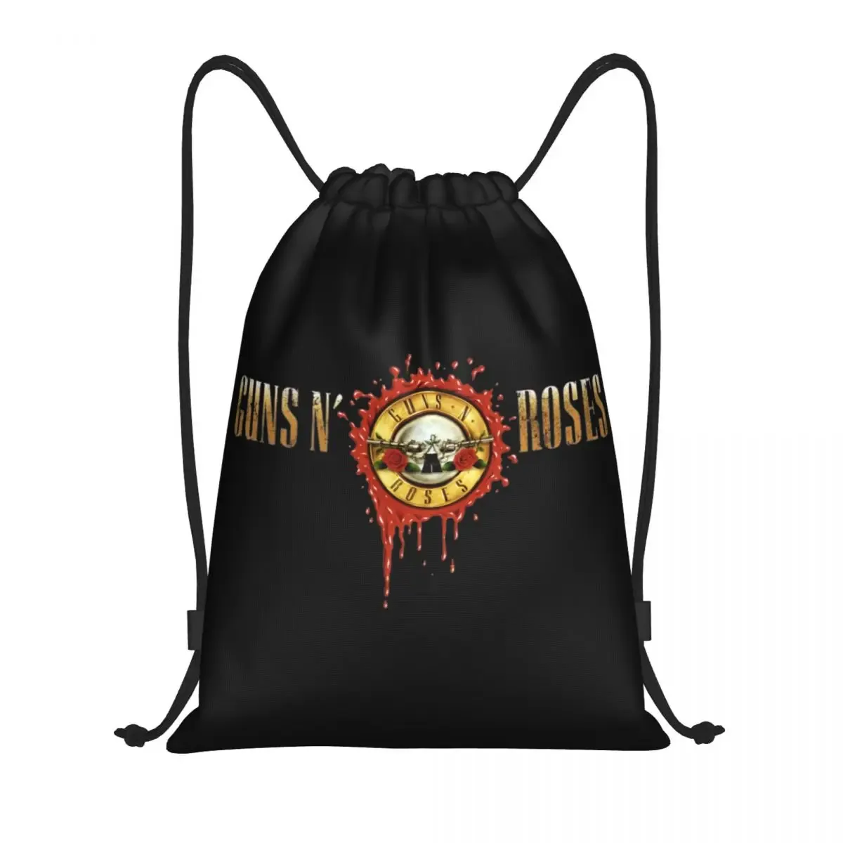 hard rock band guns n roses sac à dos à cordon femmes hommes gym sport sac à dos portable balle logo sac à provisions sac